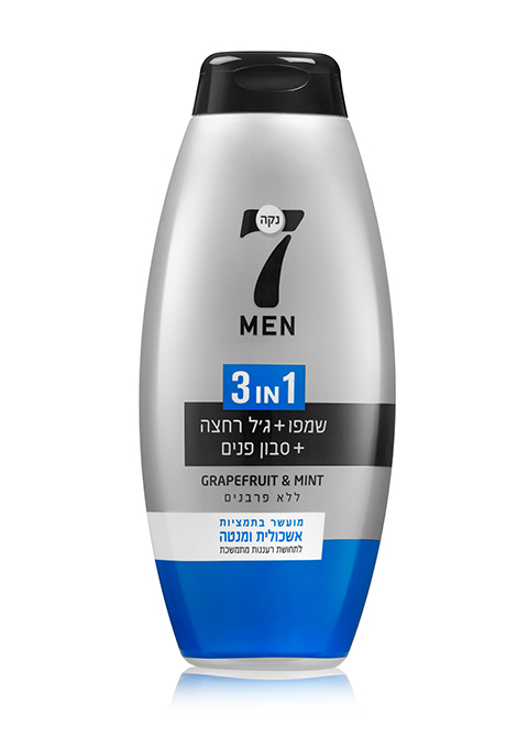 NECA 7 MEN 3 в 1 шампунь, гель для душа, мыло для лица для мужчин, 750 мл #5260