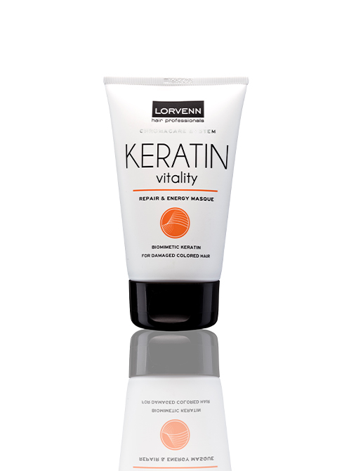LORVENN KERATIN VITALITY Восстанавливающая маска с кератином для поврежденных- окрашенных волос, 100 мл №0577