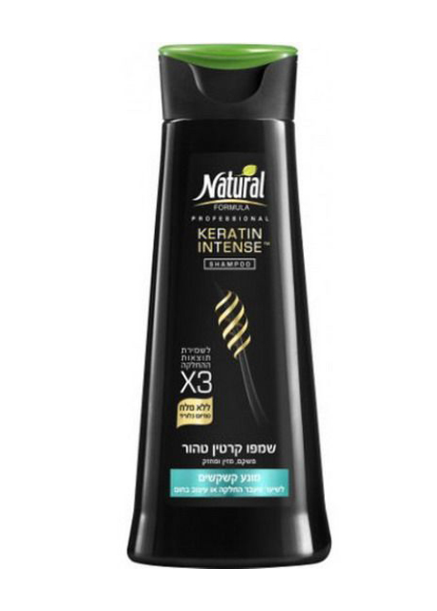 Natural Formula интенсивный шампунь для волос с кератином против перхоти Keratin Intense 400 мл #7290108355208