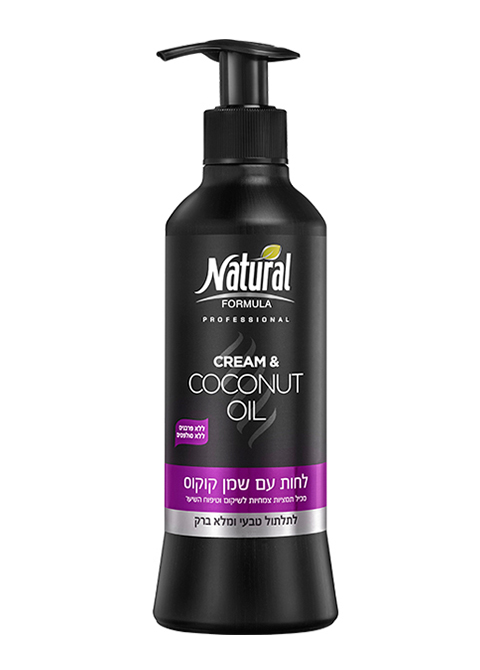 Natural Formula профессиональный увлажняющий крем для волос с маслом Кокоса, 400 мл #7290108355079