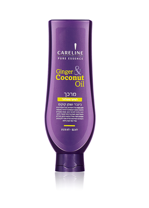 Careline Pure Essence кондиционер для волнистых волос с имбирем и маслом кокоса, 600 мл #5567