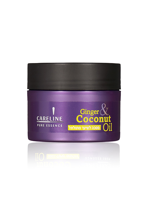 Careline Pure Essence маска для волнистых волос с имбирем и маслом кокоса, 300 мл #5574