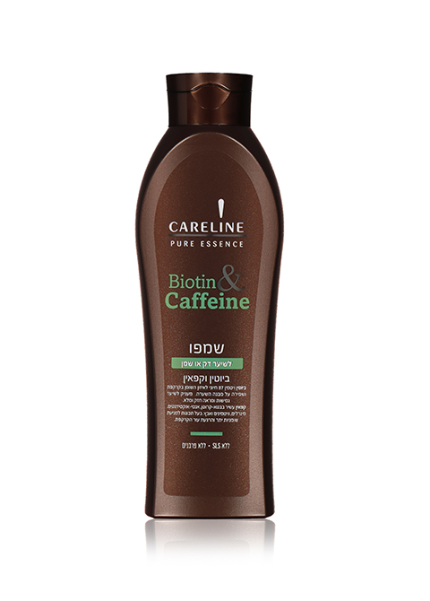 Careline Pure Essence шампунь для тонких и жирных волос с биотином и кофеином, 600 мл #5673