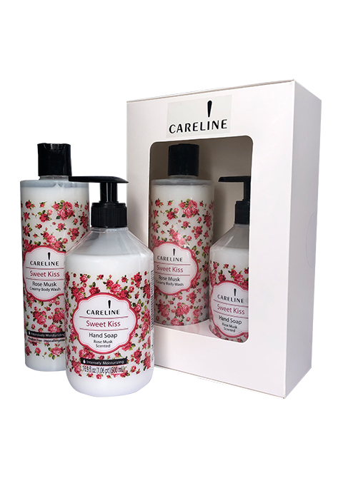 Careline набор "Мускусная роза" крем-гель для душа+жидкое мыло для рук #2000102992454