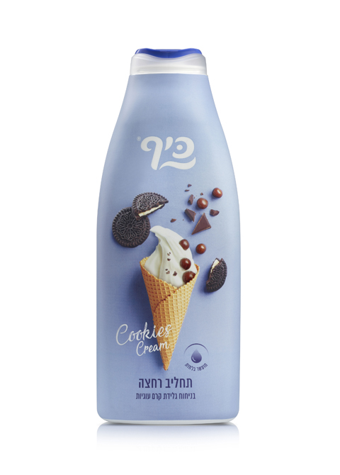KEFF Cookie Cream Ice Cream Body Wash Moisturizing Shower Milk увлажняющий крем-гель для душа Мороженое с ароматом печенья с кремом  (700ml) #6021