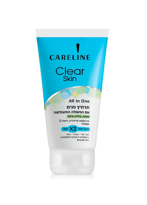 CARELINE CLEAR SKIN ALL IN ONE средство для очищения кожи лица,150 мл #4251