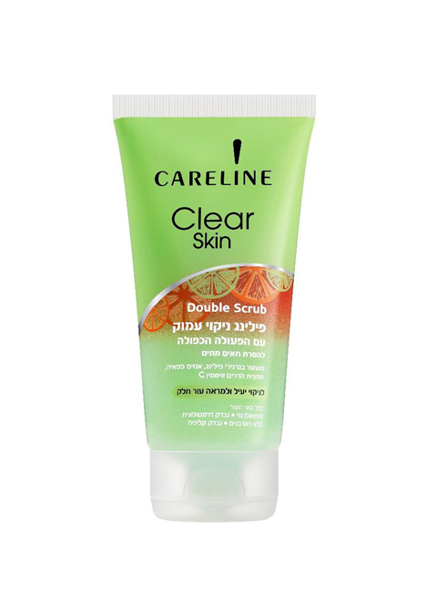 CARELINE CLEAR SKIN двойной скраб для лица, 150 мл #4213