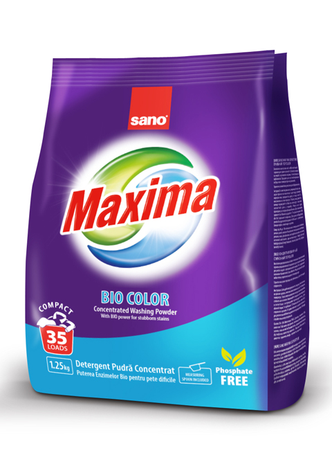 Sano Maxima стиральный порошок Bio Color 1.25 кг. #7290000295343