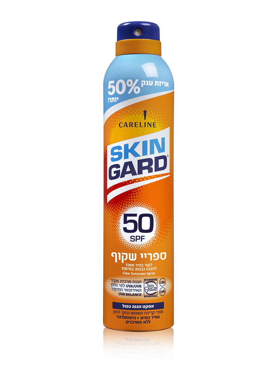 SKIN GARD SPF- 50 Солнцезащитный прозрачный спрей для тела #3971