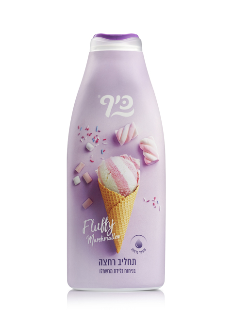 KEFF Fluffy Marshmallow Ice Cream Body Wash Moisturizing Shower Milk увлажняющий крем-гель для душа Мороженое с ароматом маршмеллоу (700 ml) #6007