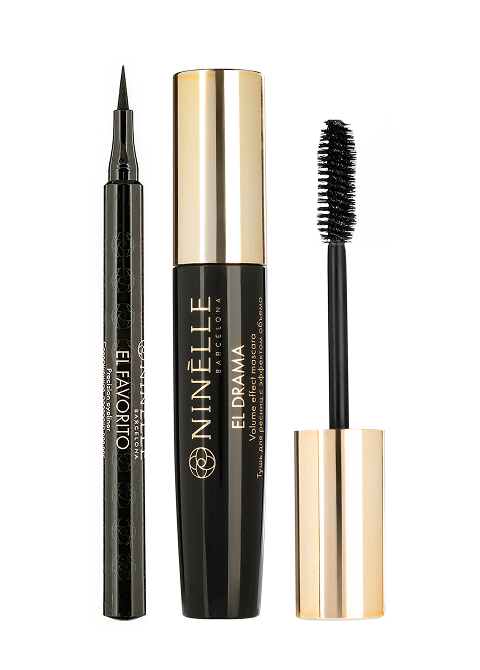 NINELLE EL FAVORITO подводка для век + Тушь для ресниц EL DRAMA (ПОДАРОК) 